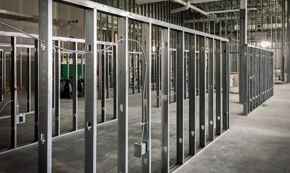 Commercial Interior Metal Stud Framing Contractor in Cleveland, Akron,  Canton area